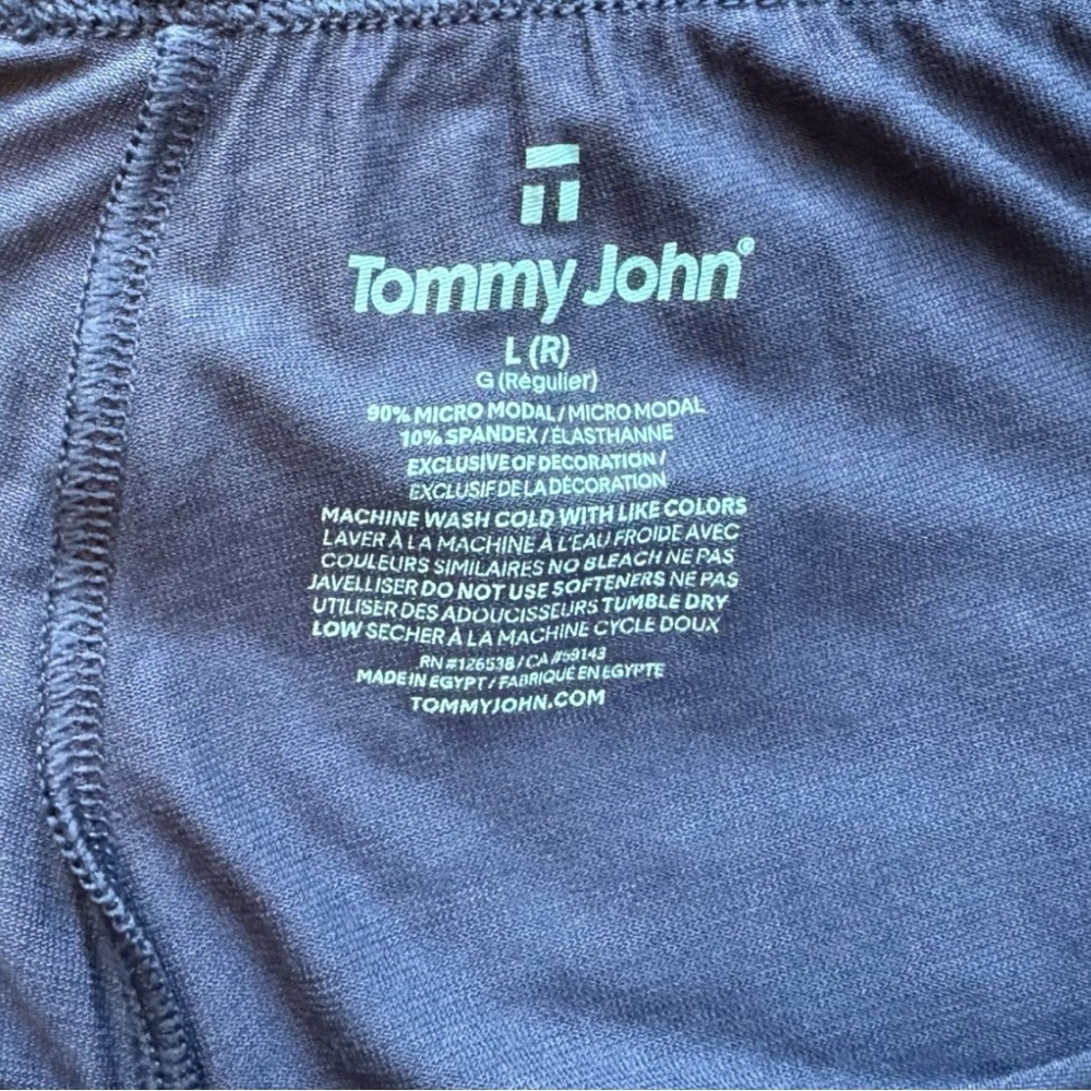 Tommy John Dress Blue Micro Modal Sleep Pants NWT Size L(R) - Picture 7 of 10